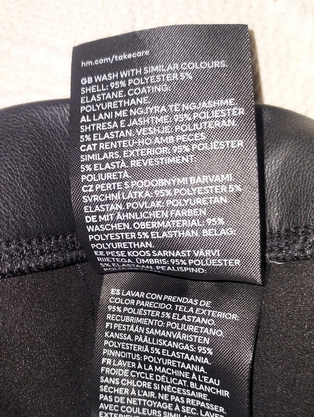 H & M Faux Leather Leggings - Picture 7 of 8